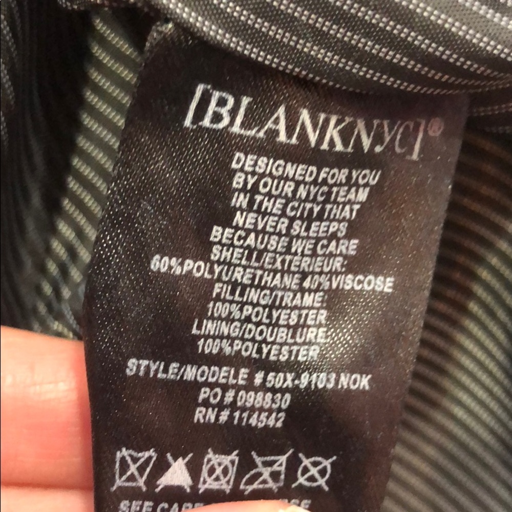 NWT BlankNYC Quilted Faux Leather Moto Jacket - Picture 8 of 8